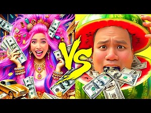 THÁCH ĂN DƯA HẤU SIÊU TỐC- BÁNH BAO vs LEO🍉💥