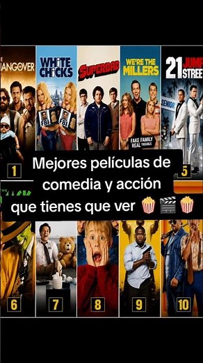 Mejores películas de comedia y acción que tienes que ver 🍿🍻🎬 #movie #peliculas #accion #viralvideo