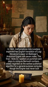 262K views · 3.5K reactions | Note G: How Ada Showed a Computer Could Think #AdaLovelace #HistoryOfComputing #WomenInSTEM | TerrifyingMyths | Facebook
