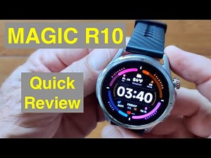 KOSPET MAGIC R10 Round AMOLED Always-On IP69 BT Call GPS Smartwatch: Quick Overview