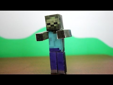 How to make a Minecraft Paper Zombie