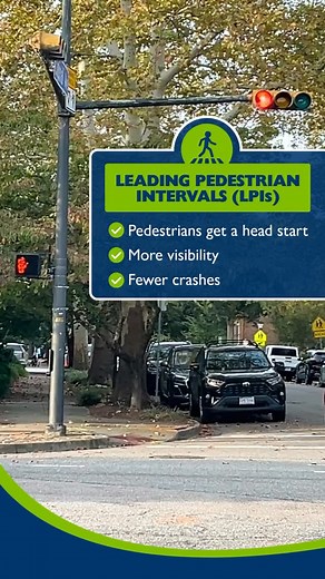 47 reactions · 12 comments |  Leading Pedestrian Intervals (LPI) are walk signals that turn on before the green light—and it gives you a head start. ✅ LPIs give pedestrians 3–7 seconds to enter the crosswalk before cars move ✅ This makes you more visible and reduces crashes Look for LPIs at busy intersections across Norfolk! Learn more at www.norfolk.gov/VisionZero | City of Norfolk Government | Facebook