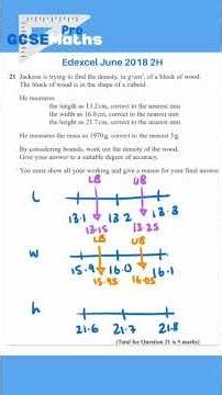 Edexcel Hardest Upper and Lower Bounds #gcsemaths #maths #gcse #edexcel #upperandlowerbounds #bounds