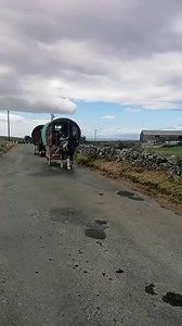 310K views · 13K reactions | It's not very often you see a few Irish Travellers with horse drawn barrel top wagons. .I came across this group of real Irish Travellers reliving the old days just outside Fanore in Co Clare. | Irish Walking | Facebook