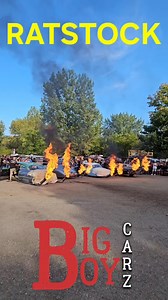 Grand finale of the flame throwing at Ratstock. Rat Rod Magazine | Big Boy Carz
