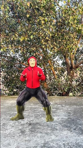 Money heist on hulk leg 😀#youtubeshorts #shorts