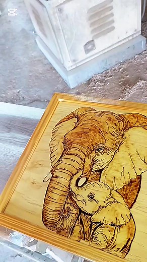 Mama earth herself , I appreciate choosing me to bring this order to life It takes roughly 22 months for an elephant to give birth ,it is said that when an elephant gives birth the earth itself shakes.They are the mothers of all mothers in the animal kingdom and just to top that off they are led by a Matriarch being the eldest and wisest female in a group #trinitictok🇹🇹 #triniartist #pyrography #woodburningart