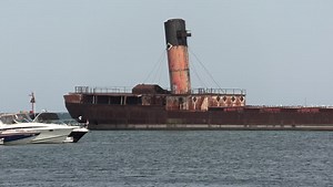 Abandoned Ship On Lake Ontario Mississauga | Editorial Video | 13351951j | Shutterstock Editorial