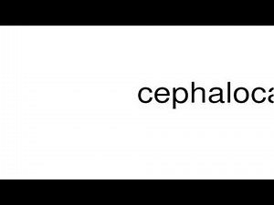 How to pronounce cephalocaudal