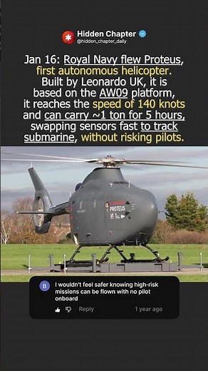 🚁 Royal Navy’s Proteus: First Full‑Size Autonomous Helicopter Flight