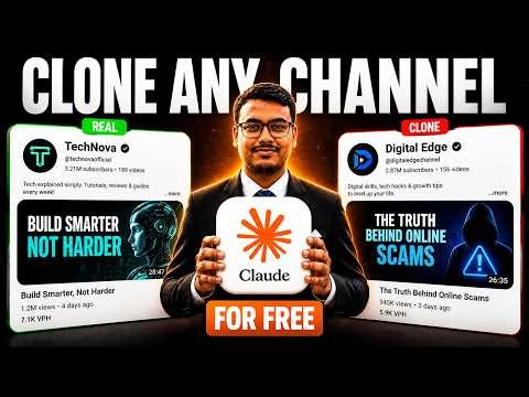 Clone Successful YouTube Channels Using Claude AI (Free Tutorial) | Youtube automation 2026