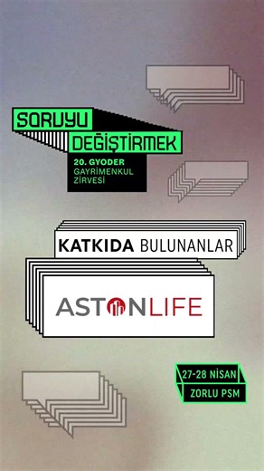 20. GYODER Gayrimenkul Zirvesi | Soruyu Değiştirmek