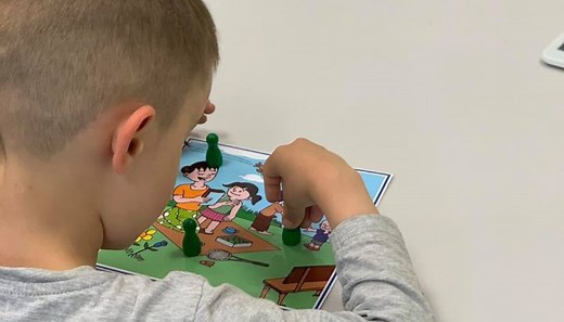 Teaching turn taking to children with autism, by QTrobot for autism