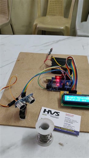 Arduino based smart scanning radar with auto stop object detection