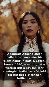 Lozen was a brave Chihenne Chiricahua Apache woman born around 1840 who became a legendary warrior and strategist. Her own brother, the famous Apache chief Victorio, called her his right hand and a shield for their people. In Apache culture, girls were taught to ride horses and use weapons to defend their village, but Lozen excelled. More than a fighter, she was a leader in war parties and a key voice in strategic planning. Her legacy endures as a reminder that strength and leadership can emerge