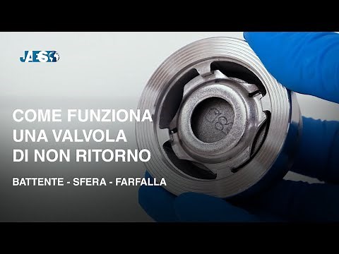 Come funziona una Valvola di non ritorno - Valvole idrauliche - Battente - a Sfera - a Farfalla