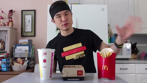 I ate a Grand Mac meal in under 1 minute! 🍔