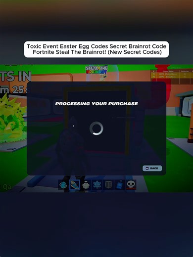 Toxic Event Easter Egg Codes Secret Brainrot Codes Fortnite Steal The Brainrot! (New Secret Codes) Part 4 #fortnite #brainrotcodes #stealthebrainrot #newsecret #secretcodes