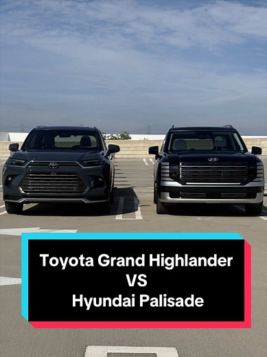 Toyota Grand Highlander vs Hyundai Palisade 3-Row SUV