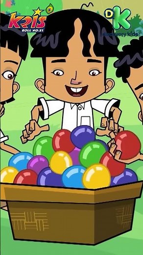 #KrisRollNo21🪈| Fun Time Balloons Ke Sath😆| #Cartoon for Kids🤩 | #shorts | ‪@DiscoveryKidsIN‬​
