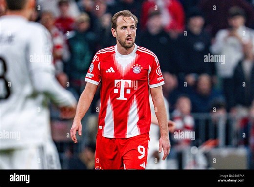 April 15, 2026, FC FC Bayern Munich vs. Real Madrid, UEFA Champions League, Quarterfinals Second Leg Harry Kane (FC FC Bayern Munich, #9) Regulations prohibit any use of photographs as image sequences and or quasi video Stock Photo - Alamy