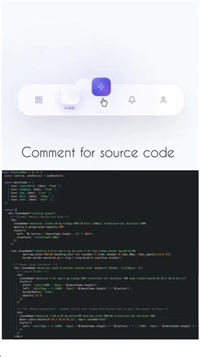 Smooth Animated Navbar | Modern UI Design✨✨
