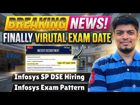 🔥Infosys Exam Date Out | Infosys SP DSE Mass Hiring | Infosys Virtual Exam | Infosys Exam Pattern