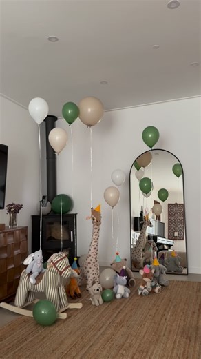 The morning of your first birthday 🥹🩵 happy birthday to our baby | Ariana Teixeira Martins