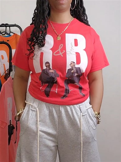 Millennials, get your R&B Tour Shirt to wear to the Raymond & Brown Concert. Check out my profile for more Outfit ideas for Chris Brown and Usher's Epic concert. #blacktiktok #chrisbrownconcert #usherconcert #randbtour #concertoutfitideas