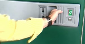 They call him crazy when he moves into a porta potty– but wait until you see inside