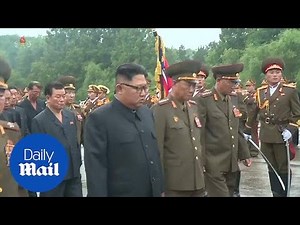 Kim Jong-Un attends the funeral of military chief Kim Yong Chun