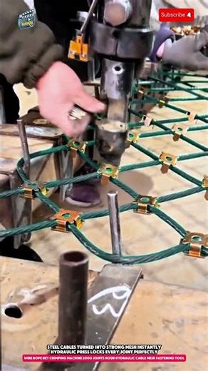 Wire Rope Net Crimping Machine 2000 Joints Hour Hydraulic Cable Mesh Fastening Tool