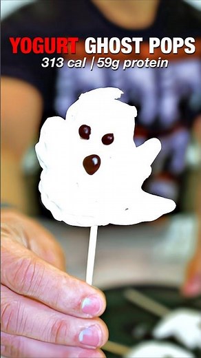 Spooky Protein Ghost Pops | Healthy Halloween Treat!