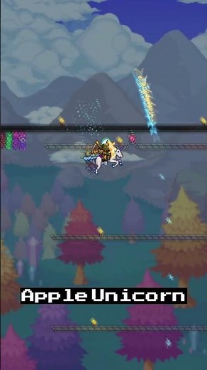 UNICORNS AND RAINBOWS: Collect This Rare Terraria Achievement (8.5%)! | Terraria Gameplay #Short
