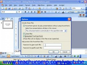 PowerPoint 2003 Tutorial Using the Package for CD Feature Microsoft Training Lesson 3.4