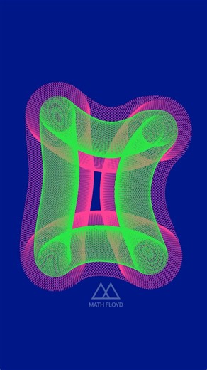Math Floyd on Instagram: "What does this spirograph make? First correct guess gets a cookie! I make all these spirograph arts using python programming and no other tools. I hope you find them satisfying. #mathfloyd #challenge #spirograph #art #satisfying"