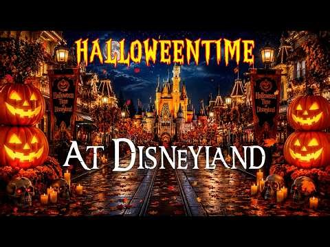 Halloween Time at Disneyland Night 🌙 11 Hours of Main Street USA Disney Ambience & Music 🎃