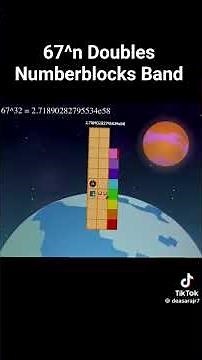 67^n Doubles Numberblocks Band #numberblocksband #offical