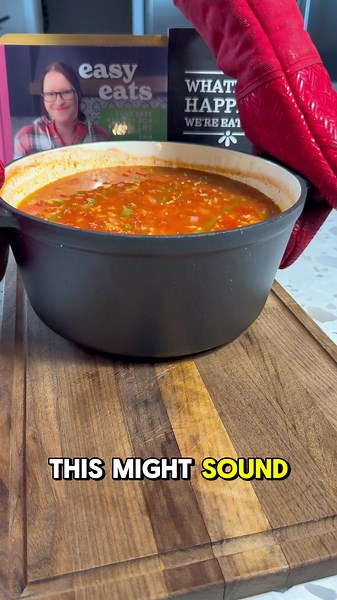 Stuffed Pepper Soup! Full written recipe is on my website http://thisisnotdietfood.com/ - link in my bio or google