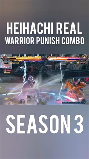 Season 3 Heihachi Real Match Warrior Punish Combo Round