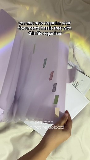 File Organizer with Sticker Label and Multiple Compartments