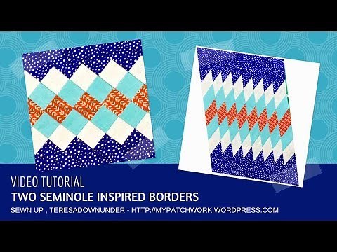 Video tutorial: Two seminole inspired borders