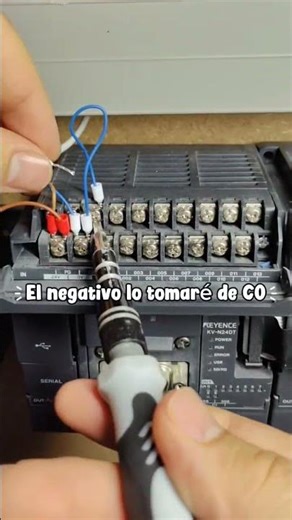 Cómo conectar sensor PNP a PLC KEYENCE Kv-24dt