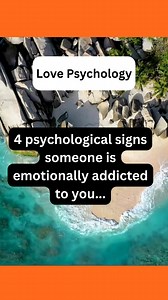 300K views · 1.4K reactions | 4 psychological signs someone is emotionally addicted to you... #fblifestyle #emotionaladdiction #psychologyfacts #lovebehavior #shorts | Daily Psychology Facts 0.1 | Facebook