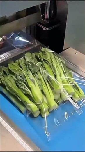 How vegetables packed by flow wrap machine?