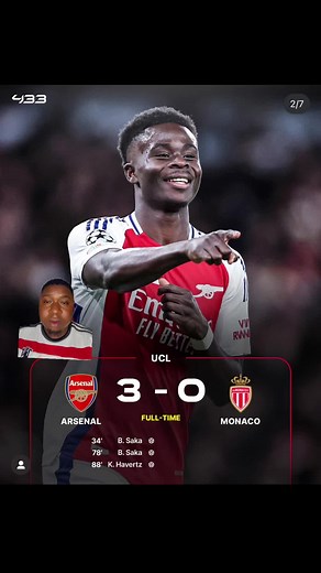 Arsenal vs Monaco Highlights: Saka Shines in 3-0 Win