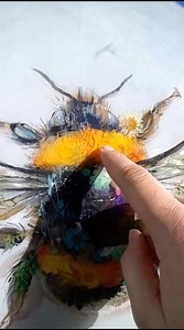 Showing the finished large bumble bee in the lovely sunshine. | Buster Fisher - Artist