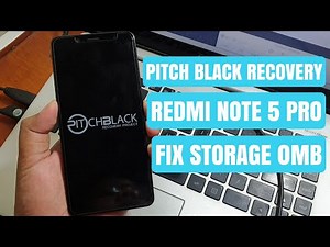 Twrp Pitch Black Redmi Note 5 Pro Miui 11 ARB 4 Permanen, Fix No Error, No Password, No Storage 0Mb