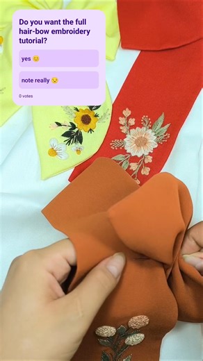 Attaching a Hand-Embroidered Hair Bow to a French Barrette Clip | Step-by-Step