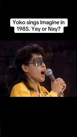 Yoko Ono Performing "Imagine" (7/15/1986) #yokoono #johnlennon